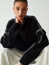 Autumn Collection : Pull Femme Ample Décontracté in van Seroa