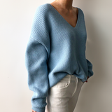 Autumn Collection : Pull Femme Col V Ample in van Seroa