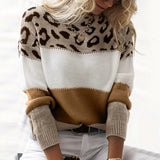 Autumn Collection : Pull Femme Léopard Confortable in Marron van Seroa