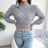 Autumn Collection : Pull Femme Manches Longues in Gris van Seroa