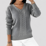 Autumn Collection : Pull Femme Col Maille in Gris van Seroa