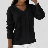 Autumn Collection : Pull Femme Col Maille in Noir van Seroa