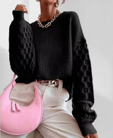 Autumn Collection : Pull Femme Automne Confortable Stylish in Noir van Seroa
