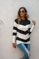 Pulls pour femmes : Pull Femme Laine Décontracté in Noir van Seroa