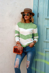 Pulls pour femmes : Pull Femme Laine Décontracté in Vert van Seroa