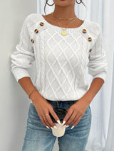 Autumn Collection : Pull Femme Douillet Confortable pour Automne in Blanc van Seroa
