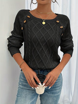 Autumn Collection : Pull Femme Douillet Confortable pour Automne in Noir van Seroa