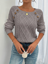 Autumn Collection : Pull Femme Douillet Confortable pour Automne in Gris van Seroa