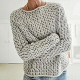 Autumn Collection : Pull Femme Coton Gris in Gris van Seroa