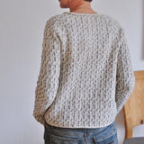 Autumn Collection : Pull Femme Coton Gris in van Seroa