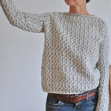 Autumn Collection : Pull Femme Coton Gris in van Seroa