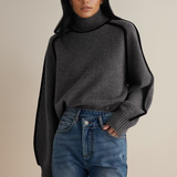 Autumn Collection : Pull Femme Col Roulé in Gris van Seroa