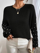 Pulls pour femmes : Pull Femme Manches Longues Col Rond in L van Seroa