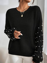 Pulls pour femmes : Pull Femme Manches Longues Col Rond in van Seroa