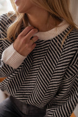 Autumn Collection : Pull Femme à Motifs Maille Manches Longues in van Seroa