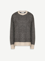 Autumn Collection : Pull Femme à Motifs Maille Manches Longues in van Seroa