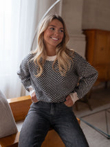 Autumn Collection : Pull Femme à Motifs Maille Manches Longues in van Seroa