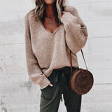 Autumn Collection : Pull Femme en Laine Mérinos Autumn Collection in Khaki van Seroa