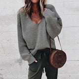Autumn Collection : Pull Femme en Laine Mérinos Autumn Collection in Gris foncé van Seroa