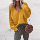 Autumn Collection : Pull Femme en Laine Mérinos Autumn Collection in Jaune van Seroa