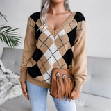 Autumn Collection : Pull Femme Texturé Maille in Marron van Seroa