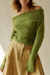 Autumn Collection : Pull Femme Élégant Épaules Dénudées in van Seroa