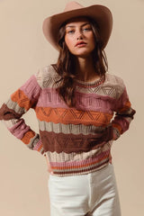 Pulls pour femmes : Pull Femme Col Rond in van Seroa