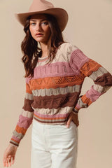 Pulls pour femmes : Pull Femme Col Rond in van Seroa