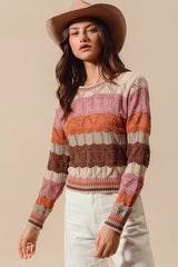 Pulls pour femmes : Pull Femme Col Rond in van Seroa