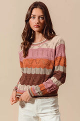 Pulls pour femmes : Pull Femme Col Rond in van Seroa