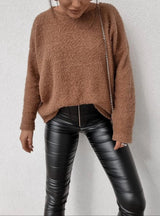 Autumn Collection : Pull Femme Décontracté Automne in Marron van Seroa