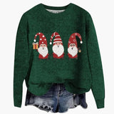 Pulls pour femmes : Pull Femme Manches Longues Col Rond in Vert 2 van Seroa