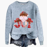 Pulls pour femmes : Pull Femme Manches Longues Col Rond in Gris van Seroa