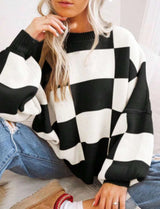 Pulls pour femmes : Pull Femme Hiver Décontracté Automne in Noir van Seroa