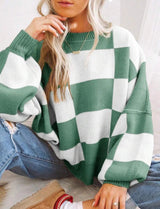 Pulls pour femmes : Pull Femme Hiver Décontracté Automne in Vert van Seroa