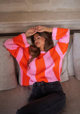 Autumn Collection : Pull Femme Rayé Coloré Polyester Autumn Collection in van Seroa
