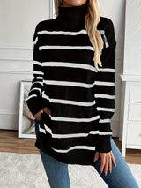 Autumn Collection : Pull Femme Rayé Confortable Maille Autumn Collection in van Seroa