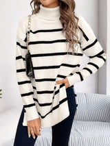 Autumn Collection : Pull Femme Rayé Confortable Maille Autumn Collection in van Seroa
