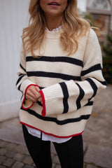 Autumn Collection : Pull Femme Manches Longues Rayé in van Seroa