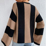 Autumn Collection : Pull Femme Rayé à Manches Longues Autumn Collection in van Seroa