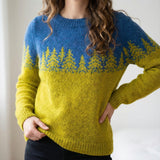 Pull de Noel : Pull Femme Laine Multicolore in Bleu Vert van Seroa
