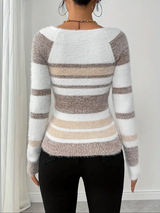 Pulls pour femmes : Pull Femme Slim Élégant in van Seroa