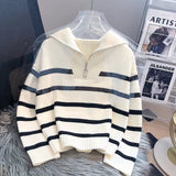 Pulls pour femmes : Pull Femme Demi-fermeture Éclair Maille in van Seroa