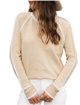 Autumn Collection : Pull Hiver Col Roulé Femme Maille Autumn Collection in Beige van Seroa
