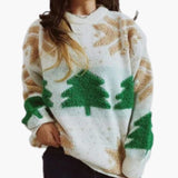 Pulls : Pull Femme Hiver Décontracté in Blanc van Seroa