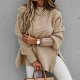 Autumn Collection : Pull Femme Hiver Élégant in Kaki van Seroa