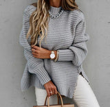 Autumn Collection : Pull Femme Hiver Élégant in Gris van Seroa