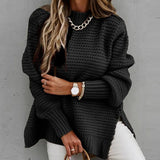 Autumn Collection : Pull Femme Hiver Élégant in Noir van Seroa