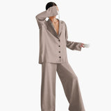 Pyjama pour femmes : Ensemble Femme Pyjama Confortable in Marron clair van Seroa