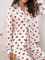 Pyjama pour femmes : Chemise Blanche Femme Manches Longues Imprimé in Blanc van Seroa